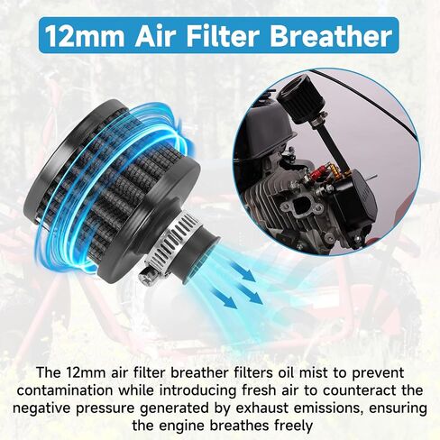 غطاء صمام 212cc متوافق مع Predator 212 Non Hemi 196cc 224cc 69730 69736 GX160 GX200 6.5hp OHV Clone Engine Coleman Mini Bike CT200U BT200X Go Kart Parts مع تركيب نبض فضي in Saudi Arabia