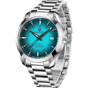 ساعة باجاني ديزاين للرجال أوتوماتيكية بحركة يابانية | حافظة من الفولاذ المقاوم للصدأ مقاس 40 مم | زجاج ياقوتي | 100 متر مقاوم للماء | ساعة رياضية فاخرة للأعمال للرجال in Kuwait