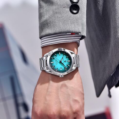 ساعة باجاني ديزاين للرجال أوتوماتيكية بحركة يابانية | حافظة من الفولاذ المقاوم للصدأ مقاس 40 مم | زجاج ياقوتي | 100 متر مقاوم للماء | ساعة رياضية فاخرة للأعمال للرجال in Kuwait