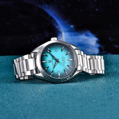 ساعة باجاني ديزاين للرجال أوتوماتيكية بحركة يابانية | حافظة من الفولاذ المقاوم للصدأ مقاس 40 مم | زجاج ياقوتي | 100 متر مقاوم للماء | ساعة رياضية فاخرة للأعمال للرجال in Kuwait