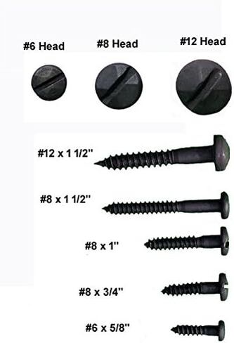Rustic Pyramid Head Wood Screws #12 X 1 1/2 Inch, This is for a Package of 24 in Kuwait