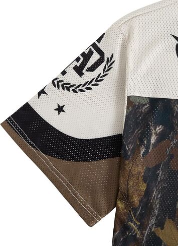 SOLY HUX Jersey Shirts for Men Y2k Short Sleeve Camo Graphic Tees Streetwear Summer Outfits in Saudi Arabia