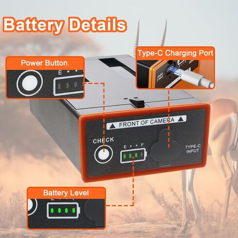 استبدال حزمة بطارية Power Mag لكاميرات درب خلوية Moultrie Edge ، متوافقة مع Moultrie Edge ، Edge Pro ، Edge 2 ، Edge 2 Pro Battern Back Mma-Em8 10.8v 54wh 5000mah in Kuwait