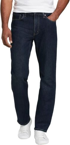 بنطلون جينز Eddie Bauer الرجالي ذو المقاس العادي القابل للتمدد في اتجاهين (أزرق داكن، 32 عرض × 30 طول) in Saudi Arabia