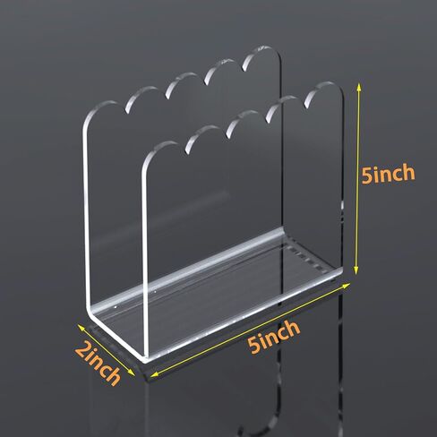 Acrylic Napkin Holder, PITBVO 2 Pack Kitchen Dinner Napkin Holder for Table, Black Tissue Paper Cocktail Napkin Holder Dispenser for Kitchen in Kuwait