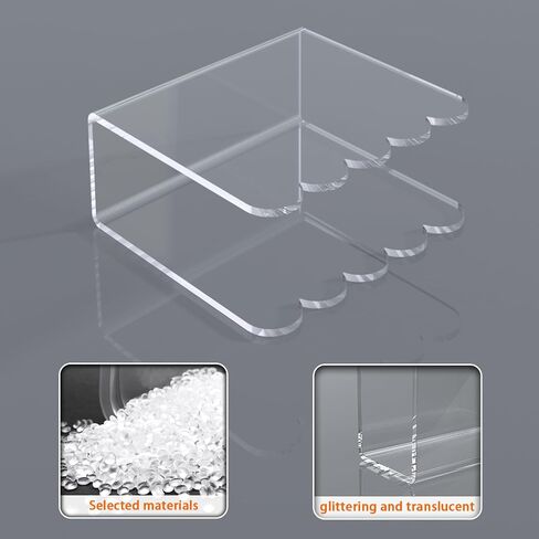 Acrylic Napkin Holder, PITBVO 2 Pack Kitchen Dinner Napkin Holder for Table, Black Tissue Paper Cocktail Napkin Holder Dispenser for Kitchen in Kuwait