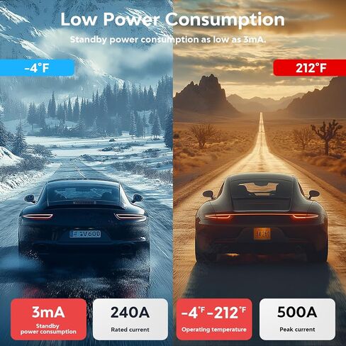 Kill Switch for Car - 12V Remote Battery Disconnect Switch Smart Voltage Car Battery Kill Switch for Vehicle, RV, ATV, Truck, Boat in Saudi Arabia