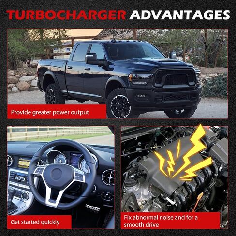 HX35W Turbo Turbocharger Compatible with 1999-2002 Ram 2500 1999-2002 Ram 3500 Replacement for HX35 3592766 3590104 3800797 3800799 in Saudi Arabia