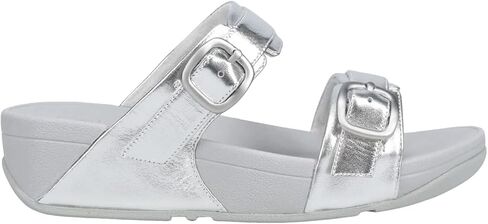 FitFlop Women's Lulu Adjustable Leather Slides Buckle in Saudi Arabia