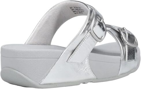 FitFlop Women's Lulu Adjustable Leather Slides Buckle in Saudi Arabia