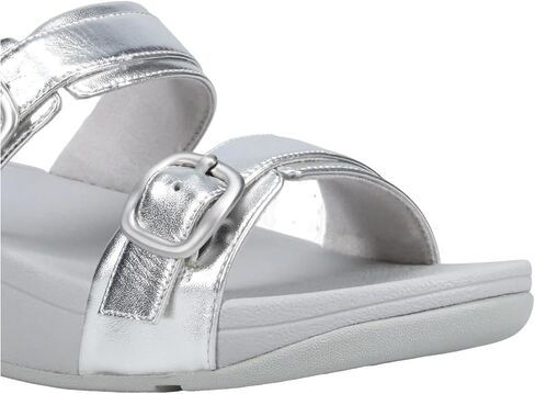 FitFlop Women's Lulu Adjustable Leather Slides Buckle in Saudi Arabia