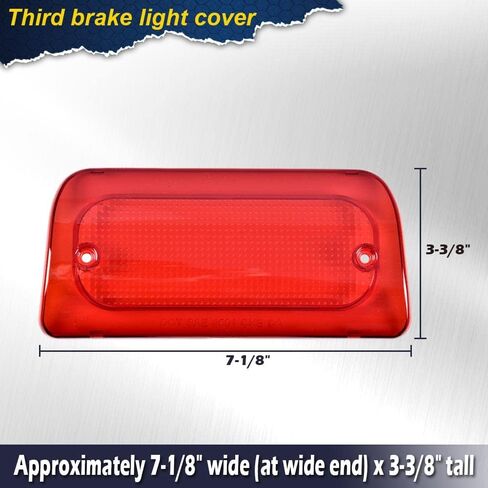 G-PLUS غطاء دخان عدسة الفرامل الثالثة متوافق مع Chevy S10/ Fit GMC Sonoma 1994-2004 (الكابينة الممتدة فقط) مجموعة ضوء الفرامل 16520288 923-287 ضوء فرامل إيقاف عالي in Saudi Arabia