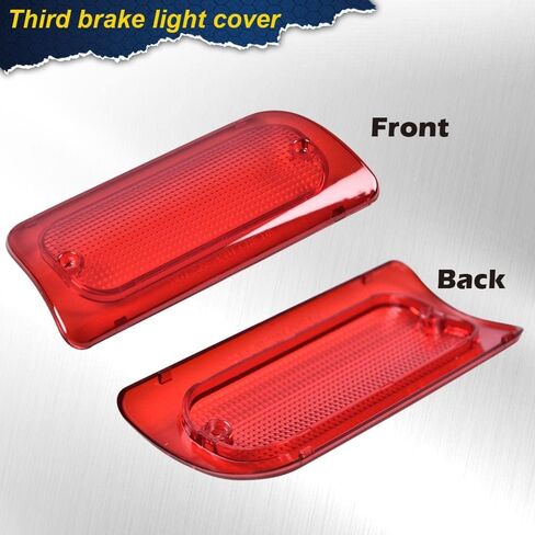 G-PLUS غطاء دخان عدسة الفرامل الثالثة متوافق مع Chevy S10/ Fit GMC Sonoma 1994-2004 (الكابينة الممتدة فقط) مجموعة ضوء الفرامل 16520288 923-287 ضوء فرامل إيقاف عالي in Saudi Arabia