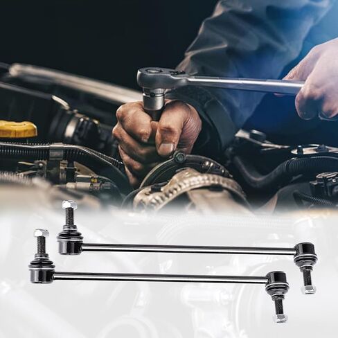 K700432 K700538 Sway Bar Link Front، رابط شريط التثبيت المتوافق مع Cadillac for Escalade، لـ Chevy for Avalanche لـ Silverado لـ Suburban لـ Tahoe، لـ GMC لـ Sierra لـ Yukon in Kuwait