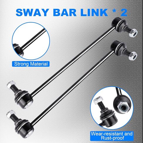 K700432 K700538 Sway Bar Link Front، رابط شريط التثبيت المتوافق مع Cadillac for Escalade، لـ Chevy for Avalanche لـ Silverado لـ Suburban لـ Tahoe، لـ GMC لـ Sierra لـ Yukon in Saudi Arabia