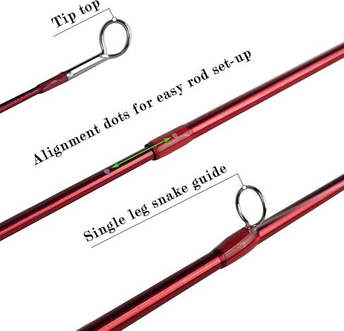 Aventik 4'0 '' Practice Fly Rod للمبتدئين يلقي 3 قطع لعبة ذبابة صيد قضيب in Saudi Arabia