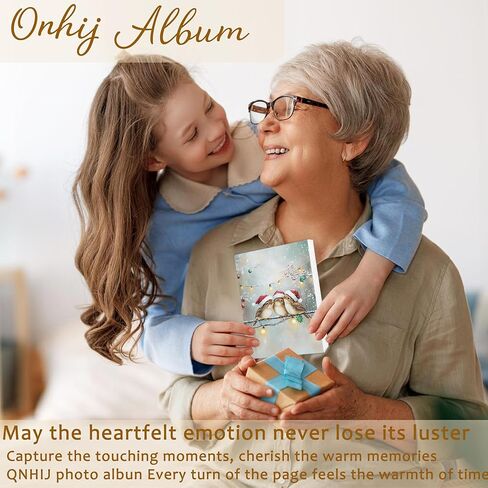 Christmas Photo Album 4x6 Hold 36 Photos, Merry Christmas Xmas Reindeer Small Photo Album Picture Memory Book Keepsake for Family Anniversary Travel Vacation in Kuwait