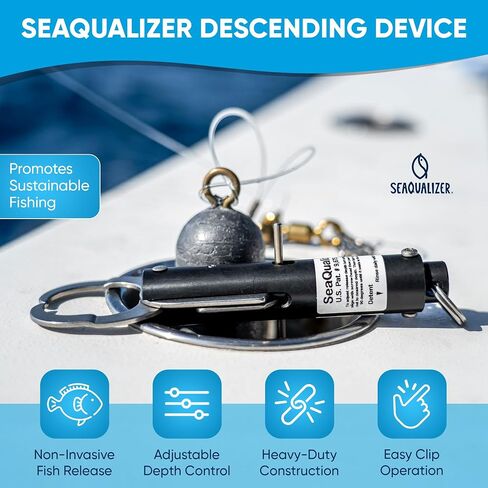 Descending Device - Standard Release 50-100-150 NOAA Compliant and Most Reliable Fish Descending Tool Pressure Activated and Fail Safe in Saudi Arabia