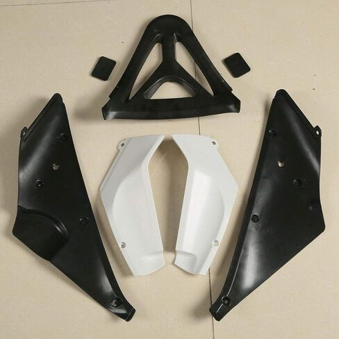 هدية خارجية للدراجة النارية للنينجا، طقم هيكل السيارة SLMOTO ABS يناسب غير مطلي باللون الأبيض والأسود لدراجات KAWASAKI Ninja 250R EX250 2008 2009 2010 2011 2012 in Saudi Arabia