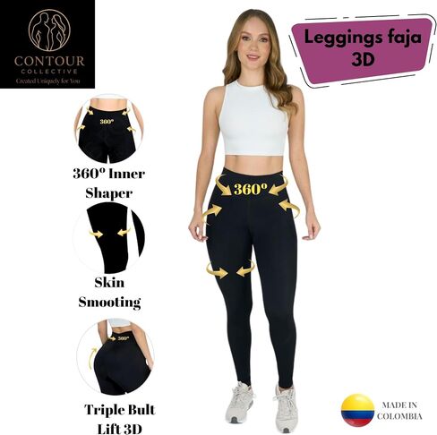 بنطال ضيق للسيدات من CC Leggins عالي الخصر - سروال يوجا للتحكم في رفع المؤخرة - سروال يوجا للتمرين بدون خياطة in Saudi Arabia