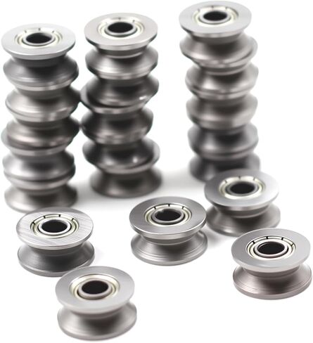 10pc V624ZZ Bearing Steel Sealed Ball Bearings V Groove Ball Bearing Pulley 4x13x6mm/0.15"x 0.51"x 0.23" in Saudi Arabia