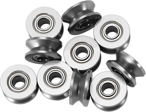 10pc V624ZZ Bearing Steel Sealed Ball Bearings V Groove Ball Bearing Pulley 4x13x6mm/0.15"x 0.51"x 0.23" in Saudi Arabia