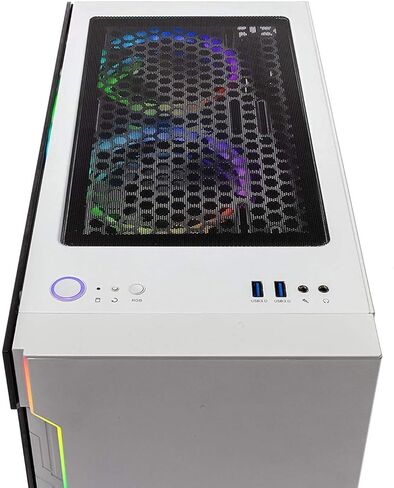 Skytech Chronos Gaming PC سطح مكتب ، Ryzen 7 7700 3.8 GHz (5.3 جيجا هرتز Boost) ، AMD RX 9070 XT 16GB GDDR6 ، 2TB Gen4 NVME SSD ، 32GB DDR5 RAM 6000 RGB ، 850W GOLD ATX 3.0 PSU ، WI-FI ، WIN 11 in Saudi Arabia
