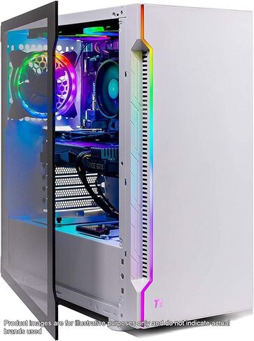 Skytech Chronos Gaming PC سطح مكتب ، Ryzen 7 7700 3.8 GHz (5.3 جيجا هرتز Boost) ، AMD RX 9070 XT 16GB GDDR6 ، 2TB Gen4 NVME SSD ، 32GB DDR5 RAM 6000 RGB ، 850W GOLD ATX 3.0 PSU ، WI-FI ، WIN 11 in Saudi Arabia