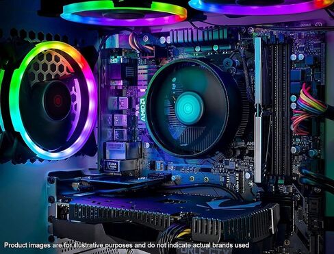 Skytech Chronos Gaming PC سطح مكتب ، Ryzen 7 7700 3.8 GHz (5.3 جيجا هرتز Boost) ، AMD RX 9070 XT 16GB GDDR6 ، 2TB Gen4 NVME SSD ، 32GB DDR5 RAM 6000 RGB ، 850W GOLD ATX 3.0 PSU ، WI-FI ، WIN 11 in Saudi Arabia