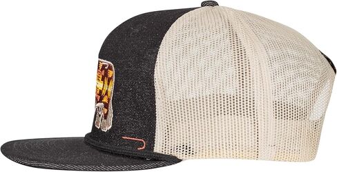 قبعة Lazy J Ranch Apache Hereford Bull Classic Trucker Rope - قبعات ريفية للجنسين قابلة للتعديل in Kuwait