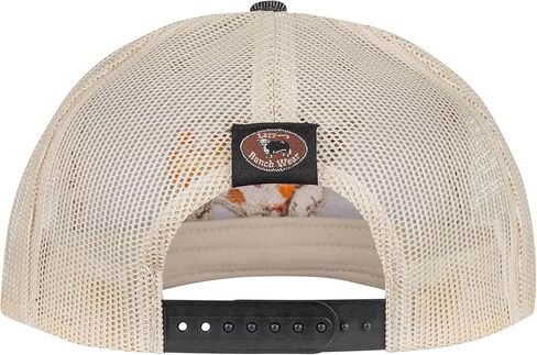 قبعة Lazy J Ranch Apache Hereford Bull Classic Trucker Rope - قبعات ريفية للجنسين قابلة للتعديل in Kuwait