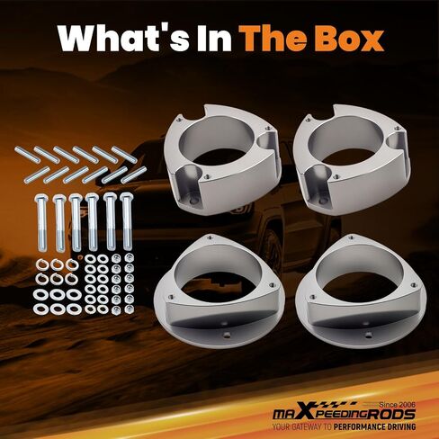 maXpeedingrods 3" Lift Kit for Subaru Forester 1998-2008 Impreza 2002-2007, Legacy Outback for Saab 92-X Strut Spacer Kit, Gray in Saudi Arabia