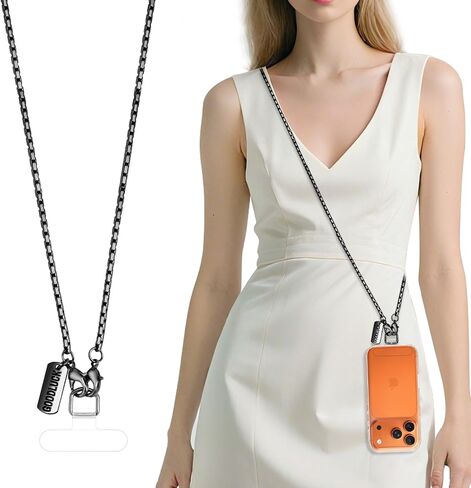 Phone Wrist Strap Metal Phone Chain Wristlet Strap, Detachable Cellphone Lanyard Wrist with Tether Tab, Hands-Free iPhone Charm for Women Girls Party Traveling Shopping, Gold in Saudi Arabia