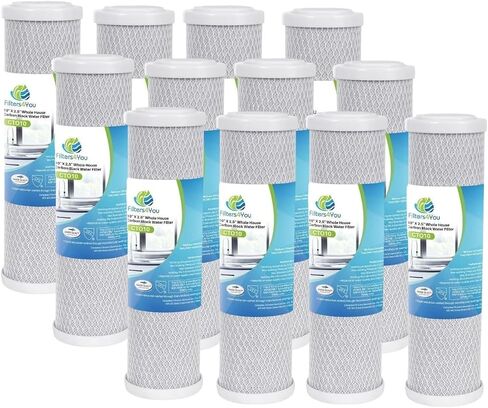 4 Pack Compatible for Flow-Pur 8 Carbon Block Filter Cartridge WCBCS-975-RV by CFS in Kuwait