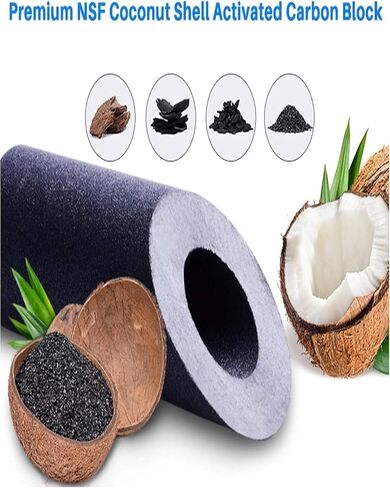 4 Pack Compatible for Flow-Pur 8 Carbon Block Filter Cartridge WCBCS-975-RV by CFS in Kuwait