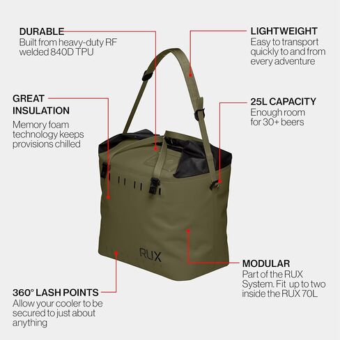 25L Soft Cooler Bag - Adventure-Ready Modular Cooler - Waterproof, Lightweight, Highly Functional Cooler Bag, and Perfect for Overlanding, Camping, and Van Life in Saudi Arabia