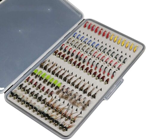 70 PCS Fly Flying Flies Kit Plantable Hand-luded Scud Popper Streamer Flies with box for trout bass salmon fishing fishing in Kuwait