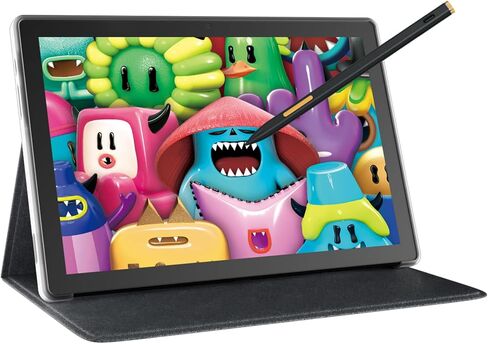 HUION Kamvas Slate 13 Standalone Drawing Tablet, 12.7 Inch No Computer Needed 2K QHD Resolution Digital Art Tablet, Full-Laminated Screen with H-Pencil, 8G+256G, Android 14, 10000mAh Battery Portable in Saudi Arabia