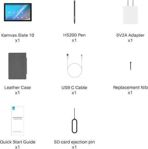 HUION Kamvas Slate 13 Standalone Drawing Tablet, 12.7 Inch No Computer Needed 2K QHD Resolution Digital Art Tablet, Full-Laminated Screen with H-Pencil, 8G+256G, Android 14, 10000mAh Battery Portable in Saudi Arabia