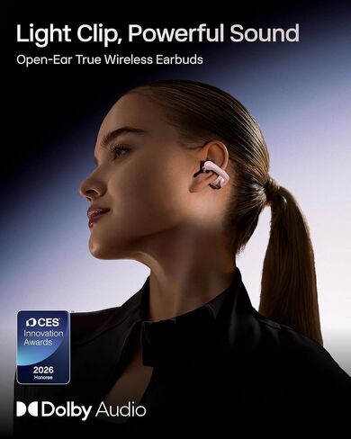 SHOKZ OPENDOTS ONE - سماعات الرأس المفتوحة - سماعات أذن بلوتوث اللاسلكية مع الميكروفون - آمن وخفيف الوزن ، مقطع - صوت DOLBY - شحن سريع - شحن سريع - ما يصل إلى 40 ساعة في اللعب in Kuwait