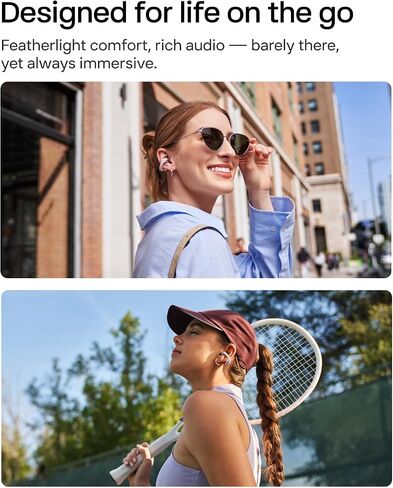 SHOKZ OPENDOTS ONE - سماعات الرأس المفتوحة - سماعات أذن بلوتوث اللاسلكية مع الميكروفون - آمن وخفيف الوزن ، مقطع - صوت DOLBY - شحن سريع - شحن سريع - ما يصل إلى 40 ساعة في اللعب in Kuwait