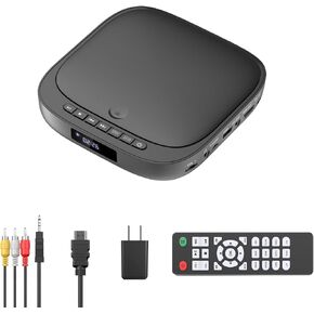 Mini DVD Player with HDMI, Small DVD Player That Plays All Regions and Formats, DVD CD Players for TV Support 1080P Video, AV Output, USB/TF Card Input, Remote Control in Kuwait