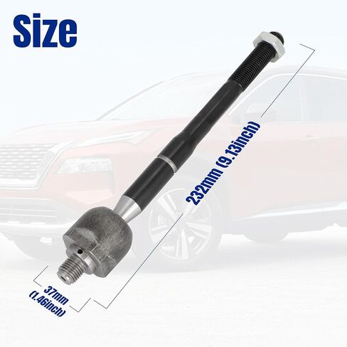 نهاية قضيب الربط الداخلي الأمامي من الفولاذ الكربوني الفاخر لسيارة Nissan Rogue S/SL/SV (ليست رياضية) 2021-2025 | ملاءمة مباشرة لليسار/اليمين in Kuwait