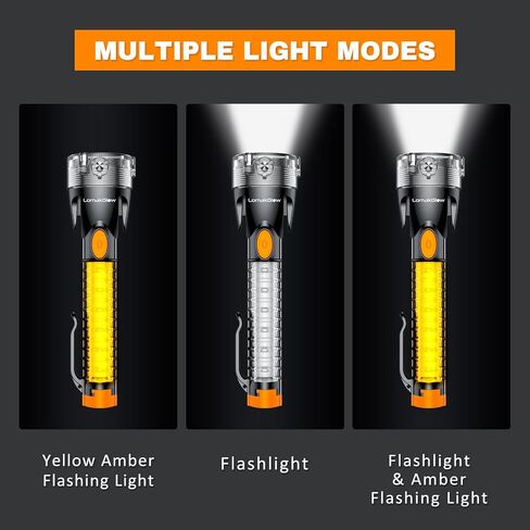 6-in-1 Multifunctional Emergency Tool, Flashlight with CO Detector, Window Breaker, Seat Belt Cutter, Red/White LED Warning Light, and Flashlight for Automotive Rescue Tool in Kuwait
