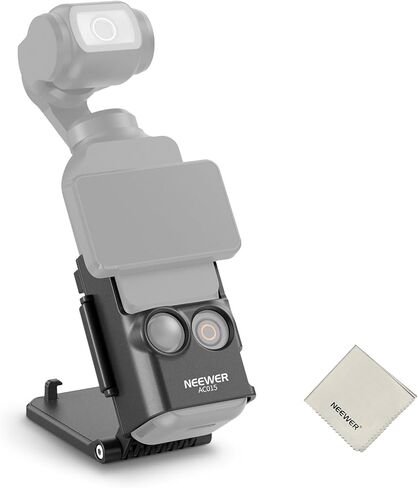 NEEWER Pocket 3 Cage, All in One Aluminum Alloy Protective Video Rig Compatible with DJI Osmo Pocket 3 & Magnetic Mount Accessories, 1/4" Threads Cold Shoe, Slots for Quick Release Side Handle, AC029 in Saudi Arabia