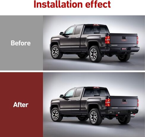 المصد الخلفي متوافق مع 2007-2013 شيفروليه سيلفرادو 1500 وجي إم سي سييرا مع فتحة تركيب مستشعر و4 مصابيح ألومنيوم و2 × 4.75 T حلقات على شكل حرف D in Kuwait