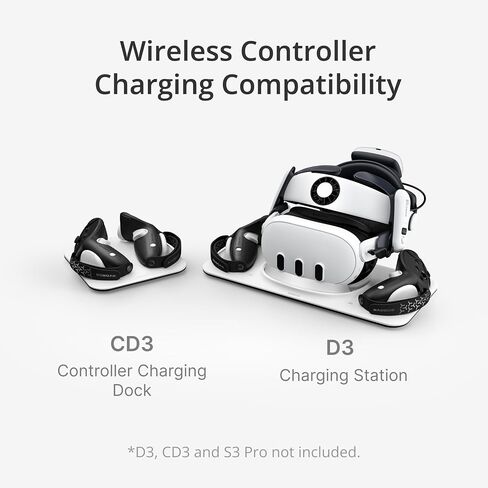 Combo Bobovr CD3 Controller اللاسلكي الشحن ، الدعم الشحن مع G3 Grip ، متوافق مع وحدة التحكم في Quest 3/3S in Kuwait