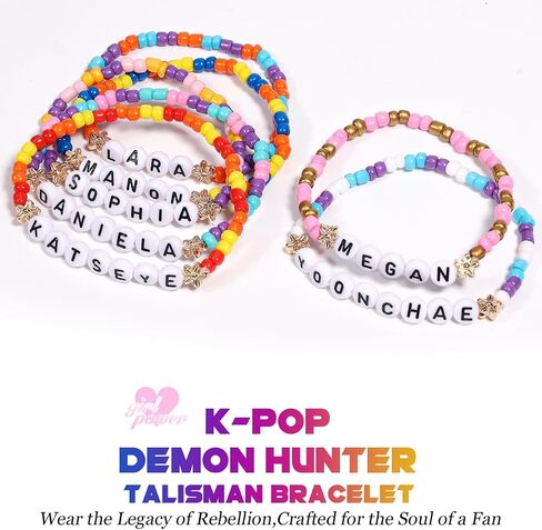مجموعة أساور AICase For Blackpink Merch 4 قطع مصنوعة يدويًا باللون الأسود والوردي أساور الصداقة الكورية البوب ​​ميرش هدايا الحفلات الموسيقية للنساء والرجال in Kuwait