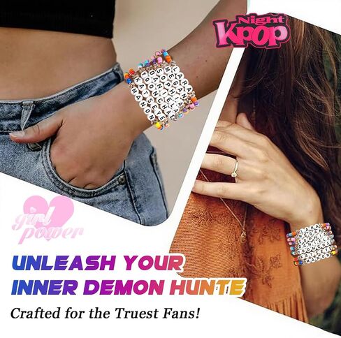 مجموعة أساور AICase For Blackpink Merch 4 قطع مصنوعة يدويًا باللون الأسود والوردي أساور الصداقة الكورية البوب ​​ميرش هدايا الحفلات الموسيقية للنساء والرجال in Kuwait