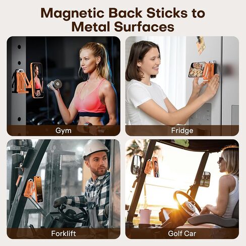 Omoton 360 ° Rotating for Magsafe Tripod Mount ، حامل الهاتف المغناطيسي القابل للتعديل للألومنيوم لأجهزة iPhone 16/15/14/13 Pro Max ، موقف الهاتف الخلوي القابل للطي يناسب مدونة VLOG ، صالة الألعاب الرياضية ، ملحقات السفر in Saudi Arabia
